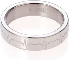 "Samie - Heart Rythm Ring Ring Smykker Silver Samie"