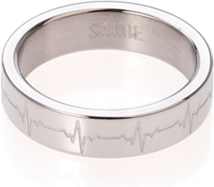 Samie - Heart Rythm Ring Ring Smykker Silver Samie