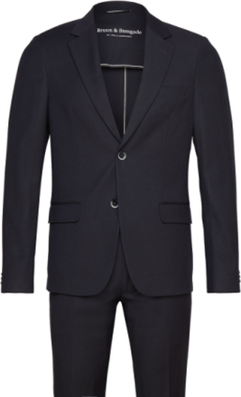 Bs Marin Slim Fit Suit Set Habit Black Bruun & Stengade