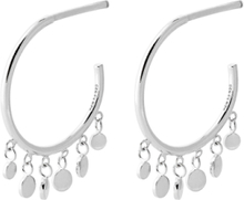 Glow Earrings Accessories Jewellery Earrings Hoops Sølv Pernille Corydon*Betinget Tilbud