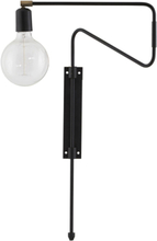 Swing Væglampe Home Lighting Lamps Wall Lamps Black House Doctor