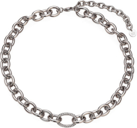 Harper Chunky Silver Accessories Jewellery Necklaces Chain Necklaces Silver Bud To Rose