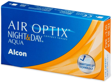 Air Optix Night and Day Aqua (6 linser) Styrka: +3.75, Baskurva: 8.40, Diameter: 13.80