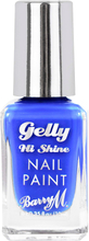 Barry M Gelly Hi Shine Nail Paint Blue Guava