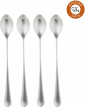 Radford Satin Long Handled Spoon, Set Of 4 Home Tableware Cutlery Spoons Tea Spoons & Coffee Spoons Silver Robert Welch