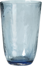 Drikkeglas 'Hammered' Home Tableware Glass Drinking Glass Blue Broste Copenhagen