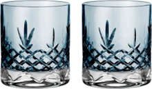 Crispy Sapphire Lowball Glas Home Tableware Glass Whiskey & Cognac Glass Blue Frederik Bagger