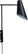 Cale Wall Lamp W/Rod Matt Black Home Lighting Lamps Wall Lamps Svart Dyberg Larsen*Betinget Tilbud