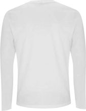 Justice League Flash Logo Men's Long Sleeve T-Shirt - White - M