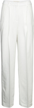 Relaxed Pleated Pants Bottoms Trousers Straight Leg White GANT