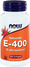 E-400 D-alfa tocoferyl (100 softgels) - NOW Foods