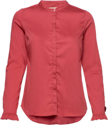 Mattie Shirt Bluse Langermet Rød MOS MOSH*Betinget Tilbud