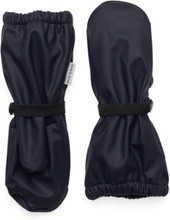 Pu Rain Mittens W. Fleece Recycled Accessories Gloves & Mittens Rain Gloves Marineblå Mikk-line*Betinget Tilbud