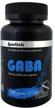 GABA 500 mg, 120 kapslar, Sportlab