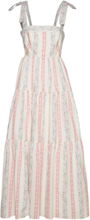 Nikita Cut Out Printed Maxi Dress Dresses Summer Dresses Hvit By Malina*Betinget Tilbud
