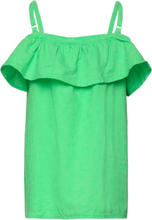 Blouse Linen Lina Tops Blouses & Tunics Green Lindex