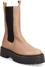Biadeb Long Boot Shoes Chelsea Boots Beige Bianco*Betinget Tilbud