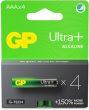 Engångsbatteri GP Ultra+ AAA / LR03 4-pack
