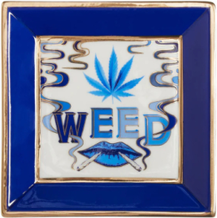 Druggist Weed Square Tray Home Decoration Decorative Platters Blue Jonathan Adler