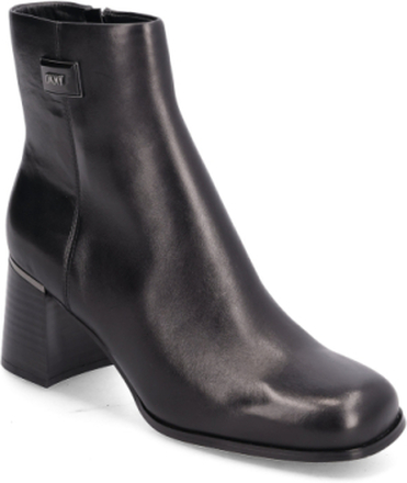 Ranya - Ankle Bootie Shoes Boots Ankle Boots Ankle Boot - Heel Svart DKNY*Betinget Tilbud