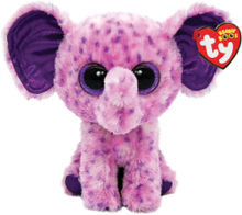 Eva - Purple Elephant Reg Toys Soft Toys Stuffed Animals Multi/patterned TY