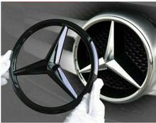 Gloss Black Mercedes Benz 3 Point Star Emblem Badge For B Class W246 2012-Onwards 187mm