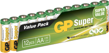 GP Super Alkaline Batterier - 12-pack AA