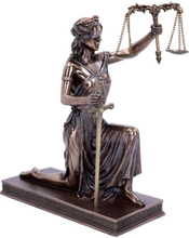 Lady Justice - Bronsfärgad Figur 25 cm