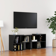 vidaXL TV-skåp svart högglans 104x30x52 cm konstruerat trä