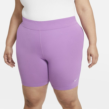 Nike Plus Size - Sportswear Essential Women's Mid-Rise Bike Shorts - Purple