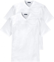 Schiesser 2-pack American T-Shirt V-neck Wit