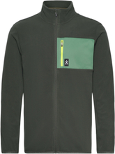 Fleece Jacket Sport Sweatshirts & Hoodies Fleeces & Midlayers Khaki Green Bula