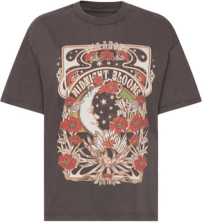 Midnight Blooms T-shirts & Tops Short-sleeved Svart Billabong*Betinget Tilbud