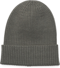 Knitted Beanie Basic Rib Accessories Headwear Hats Beanies Grønn Lindex*Betinget Tilbud
