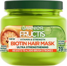 Garnier Fructis Vitamin & Strength Biotion Mask 320Ml Hårmaske Nude Garnier*Betinget Tilbud