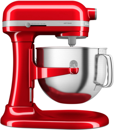 KitchenAid - Artisan kjøkkenmaskin med bolleløft 5KSM70SHXECA 6,6L rød metallic