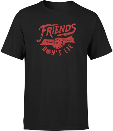 Stranger Things Friends Don't Lie Unisex T-Shirt - Black - S - Black