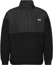 Polar Fleece Half-Zip-Black Designers Sweatshirts & Hoodies Fleeces & Midlayers Black Taikan