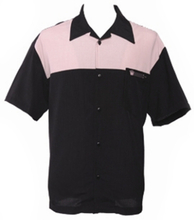 The Christopher Button Up Shirt, Black/Pink