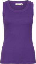 Dagnaiw Tank Tops T-shirts & Tops Sleeveless Purple InWear