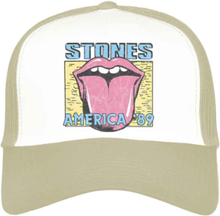 The Rolling Stones Baseball Cap America 89 Tour Map Official Sand trucker One Size