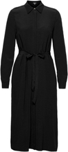 Shirt Dress With Lenzing™ Ecovero™ Dresses Shirt Dresses Svart Esprit Collection*Betinget Tilbud