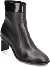 Curved Stil Ankle Boot 55 Shoes Boots Ankle Boots Ankle Boots With Heel Black Calvin Klein