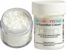 Sockerkristaller, vit - Sugarflair