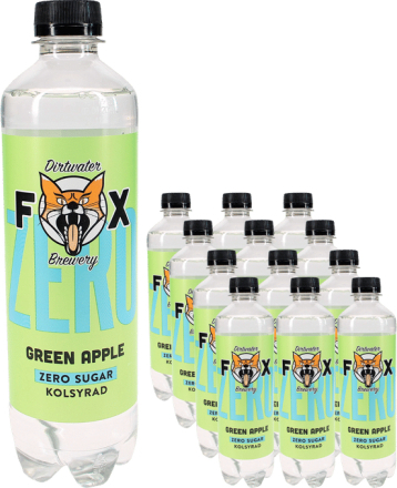 Fox Läsk Zero Green Apple 12-pack