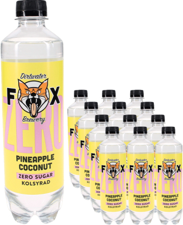 Fox Läsk Zero Pineapple 12-pack