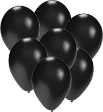 Bellatio Decorations zak van 25x stuks ballonnen zwart van 27 cm