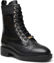Rubber Sole Combat Boot Lg Wl Shoes Boots Ankle Boots Laced Boots Svart Calvin Klein*Betinget Tilbud