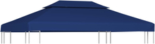 vidaXL Copertura Superiore per Gazebo a 2 Strati 310 g/m² 4x3 m Blu