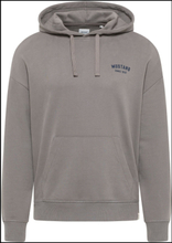 Style Bennet Back Print Tops Sweatshirts & Hoodies Hoodies Grey MUSTANG